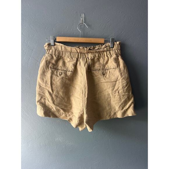 Express High Rise Kakhi Elastic Waist Shorts Medium - Picture 2 of 4